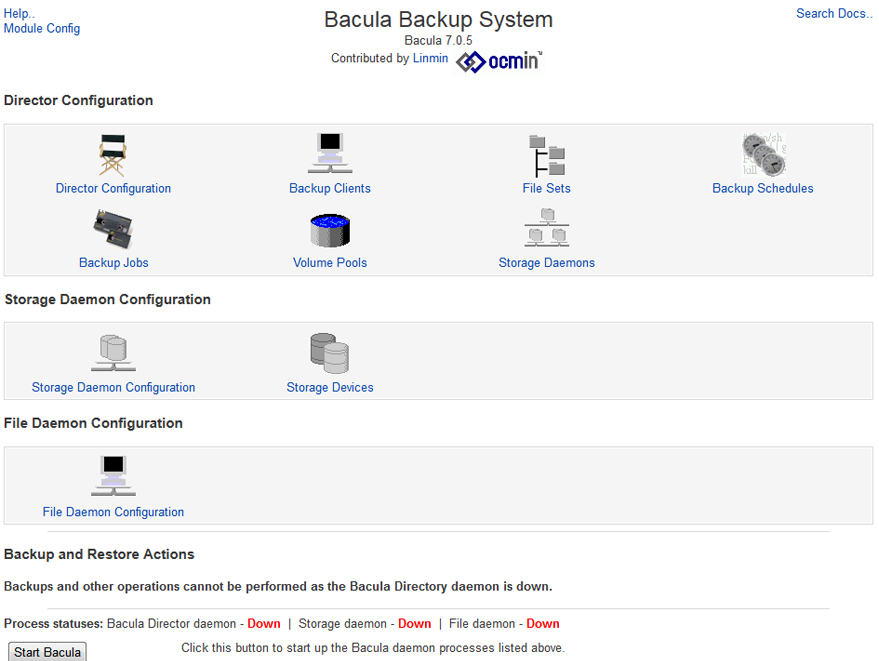 Bacula установка и настройка windows